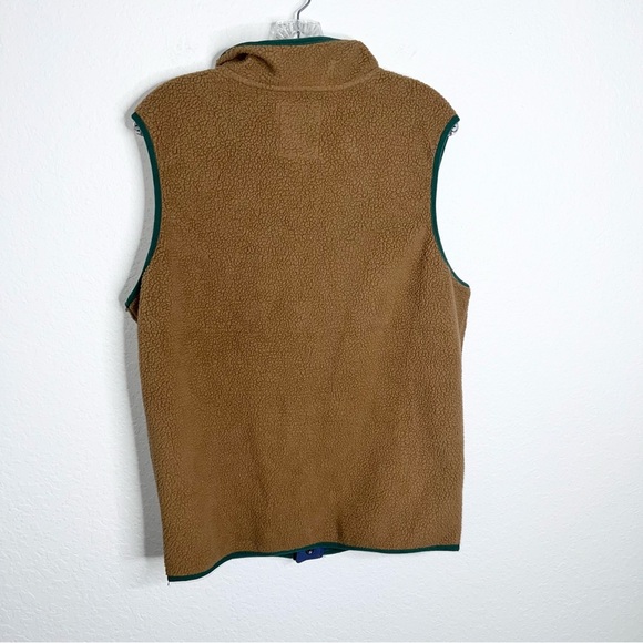 Columbia Vest Men's Small Helvetia Jacket Sherpa Fleece Brown Tan C5 - Picture 3 of 8